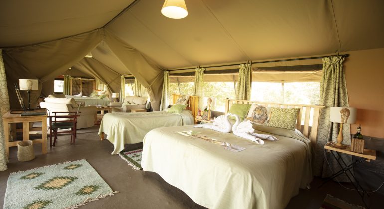 Porini Lion Camp Tent Interiors