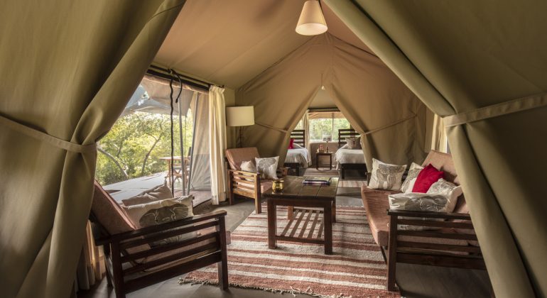 Porini Mara Camp Tent Sitting Area