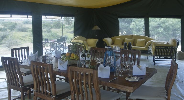 Porini Rhino Camp Lounge And Dining