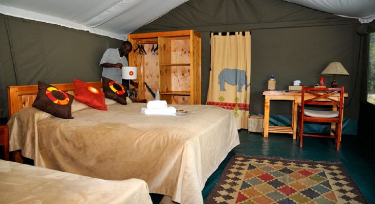Porini Rhino Camp Tent Interior