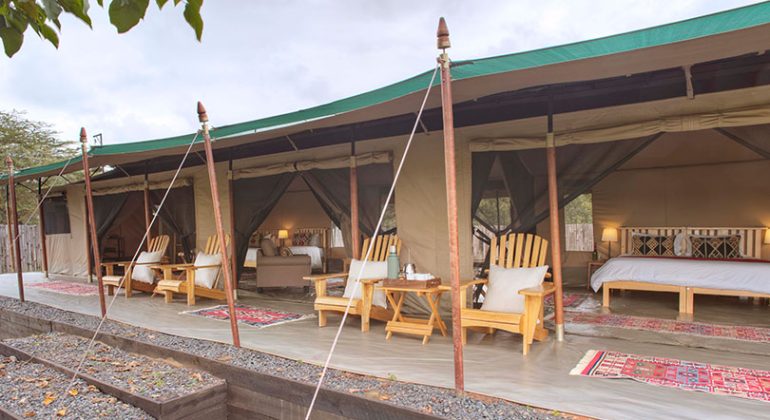 Ol Pejeta Bush Camp Tent Exterior