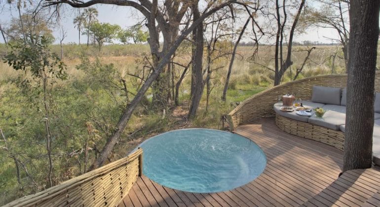 Sandibe Okavango Safari Lodge Poolside