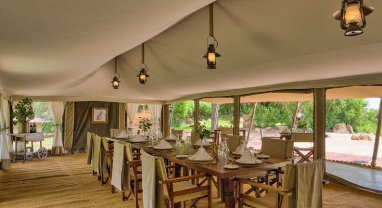 Serengeti Pioneer Camp Dining
