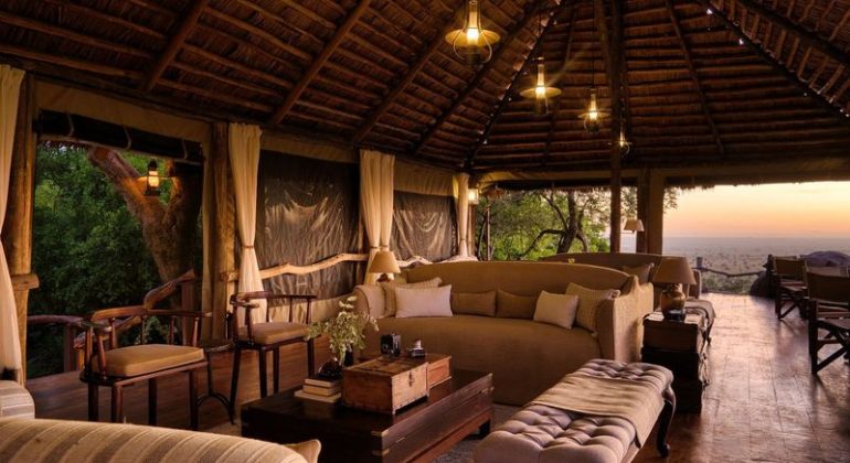 Serengeti Pioneer Camp Lounge Area