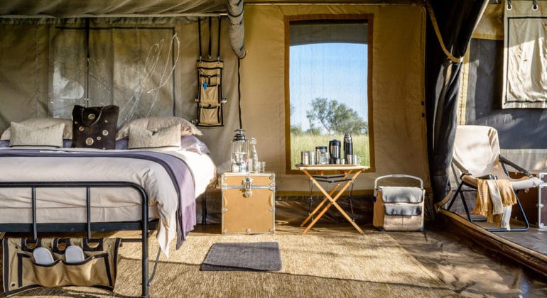 Explore Mobile Tented Camp Bedroom