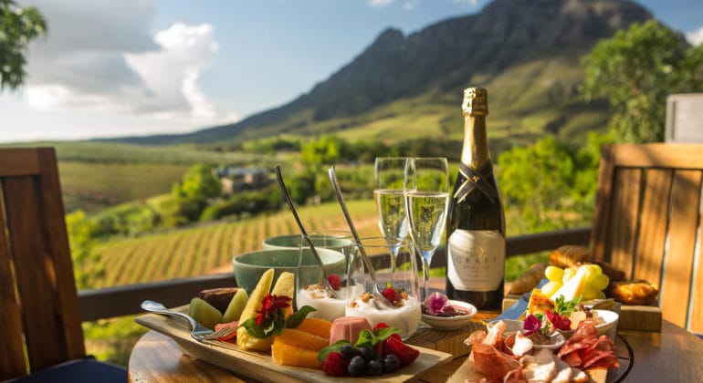 Luxury Vineyard Lodge Breakfast