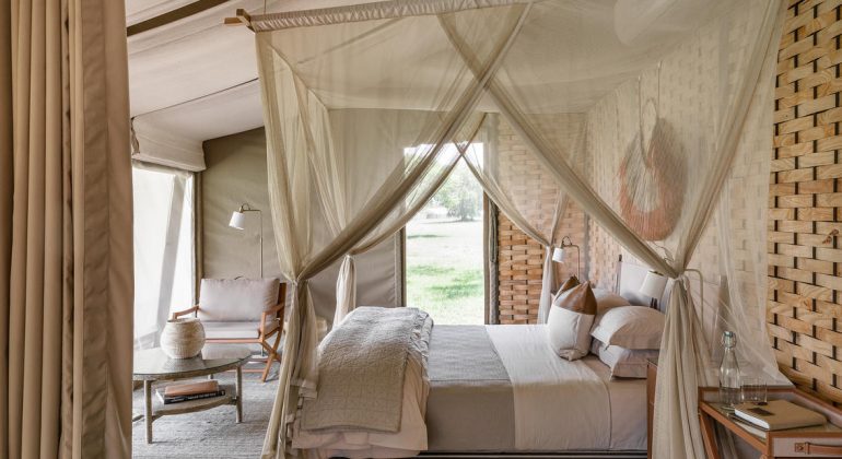 Singita Sabora Tented Camp Bedroom