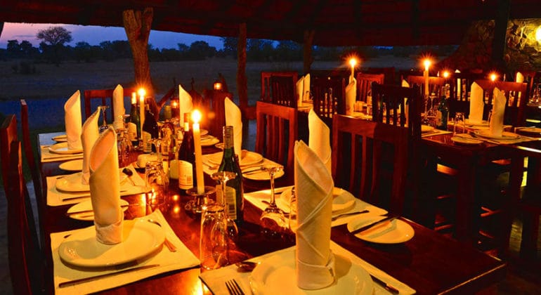 Bomani Tented Lodge Dining