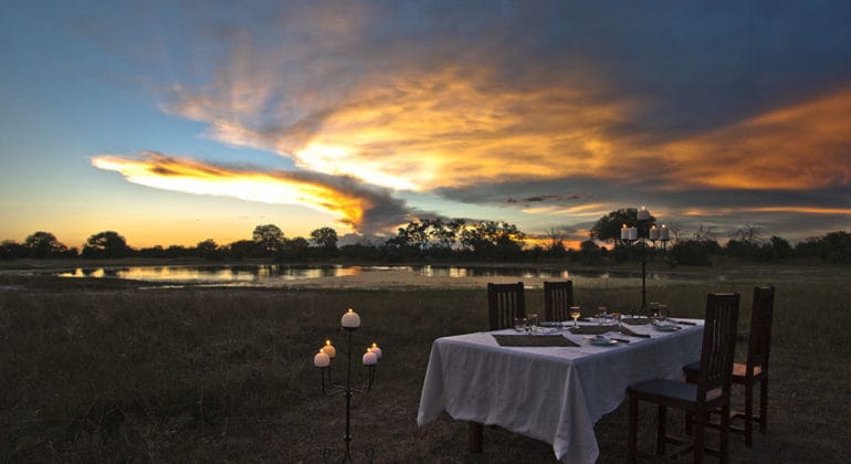 Bomani Tented Lodge Outdoor Dining