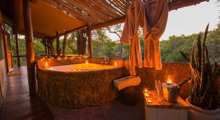 Chapungu Tented Bush Camp Outdoor Bath