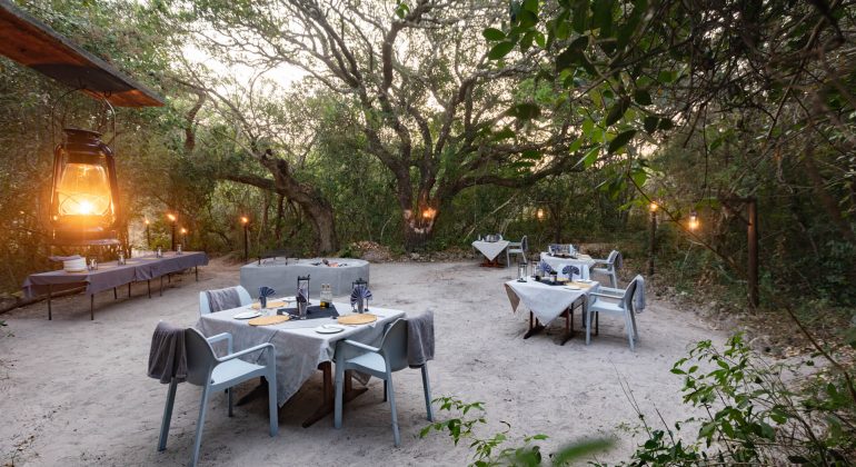 Kosi Forest Lodge Dining