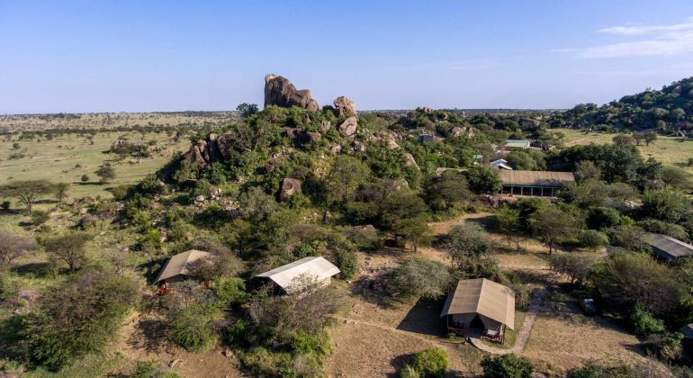 Mbuzi Mawe Serena Camp Aerial View