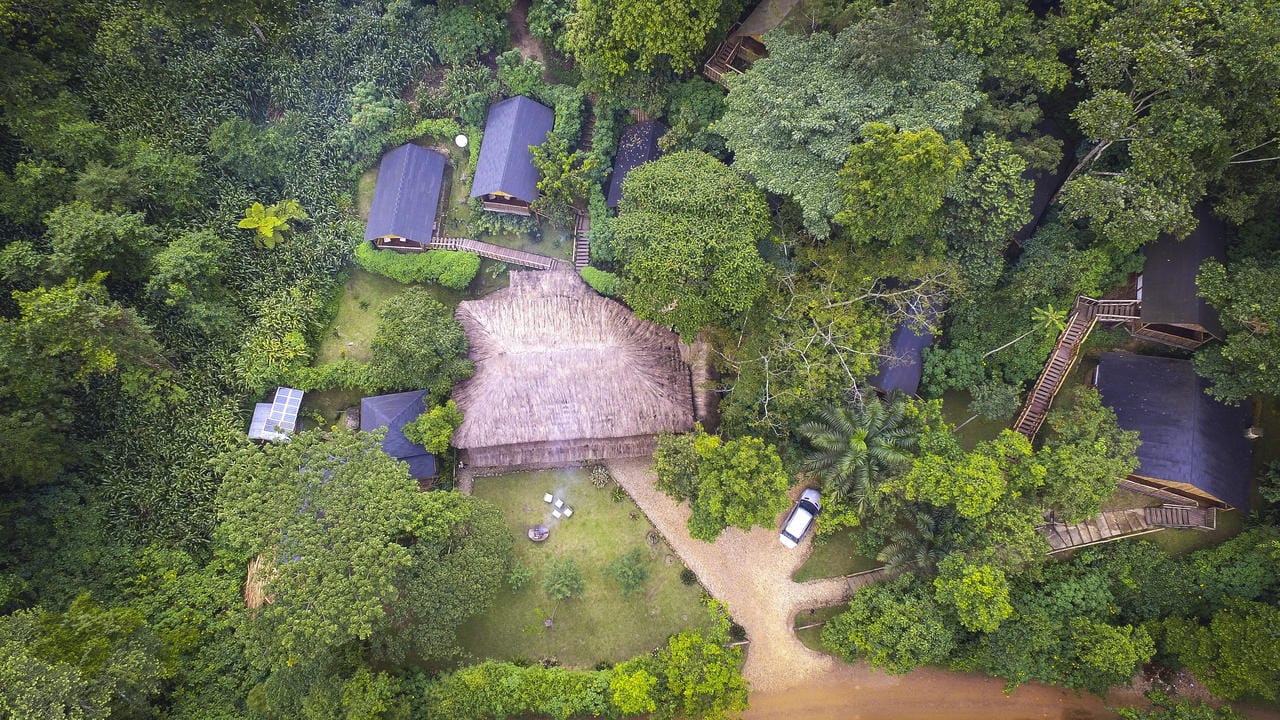 Buhoma Lodge Aerial View