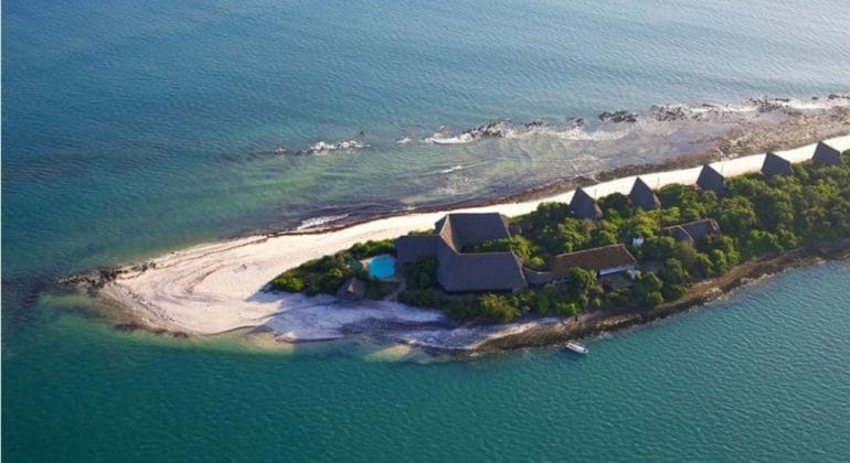 Lazy Lagoon Island Lodge Aerial View