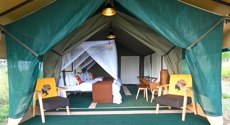 Nasikia Mobile Camp Tent Bedroom