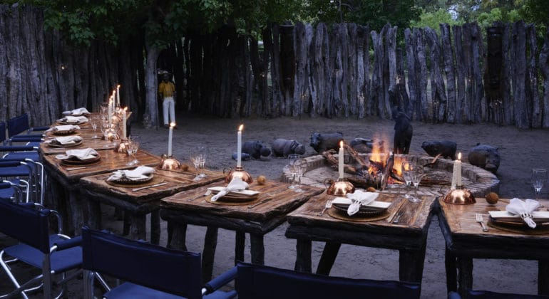 Belmond Khwai River Lodge Outdoor Dining