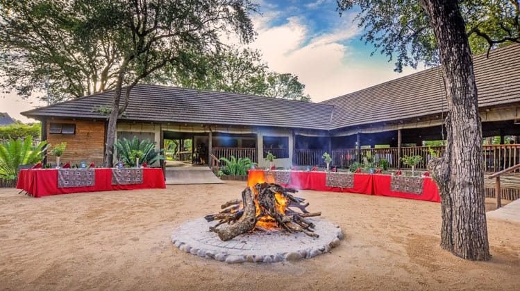 Chisomo Safari Lodge Fireplace