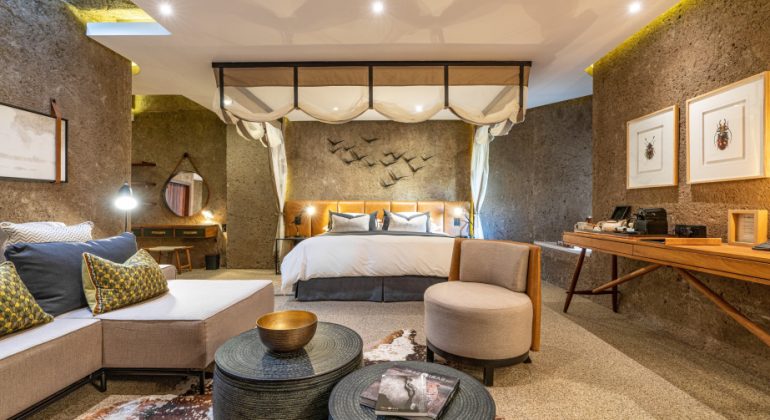 Earth Lodge Luxury Bedroom