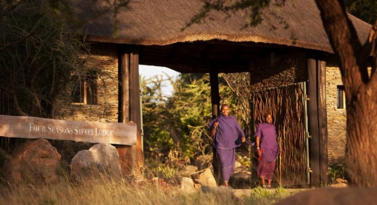 Four Seasons Serengeti Entrance