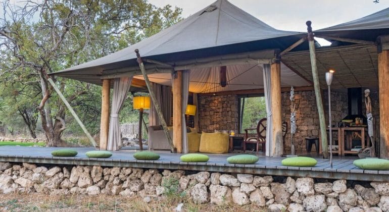 Onguma Tented Camp View Of Lounge