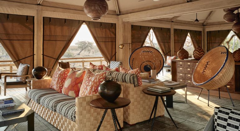 Savute Elephant Lodge Lounge