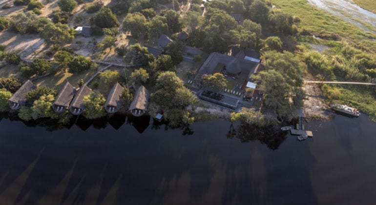 Chobe Water Villas Aerial View