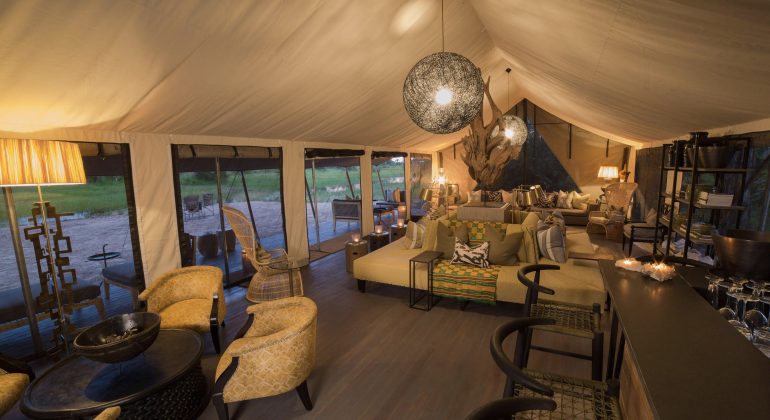 Gomoti Plains Camp Lounge