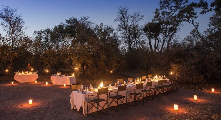 Little Machaba Camp Outdoor Dining
