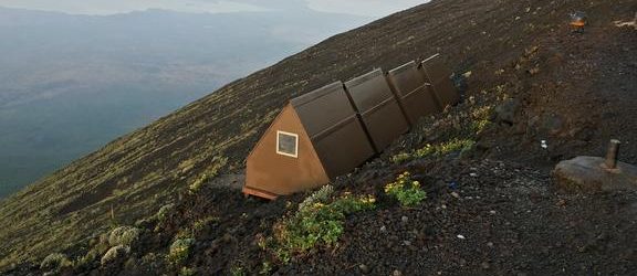 Nyiragongo Volcano Summit Shelters View