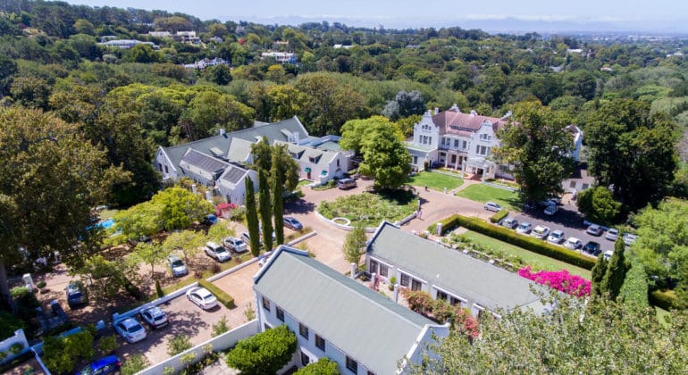 The Cellars Hohenort Aerial View
