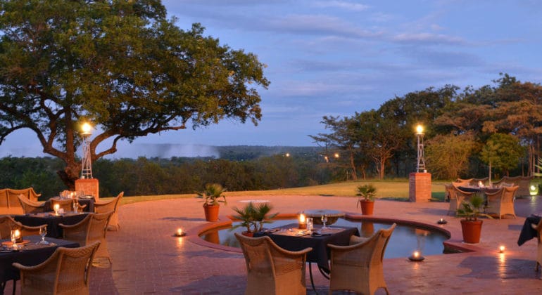 The Victoria Falls Hotel Outdoor Dining