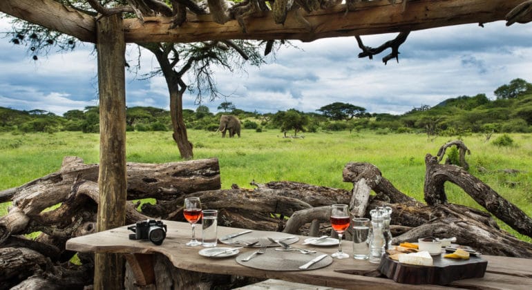 Ol Donyo Lodge Lunch Layout