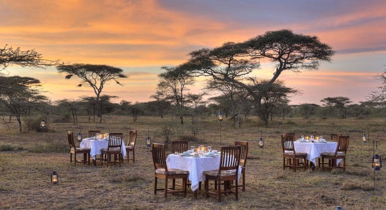Ndutu Safari Lodge Outdoor Dining
