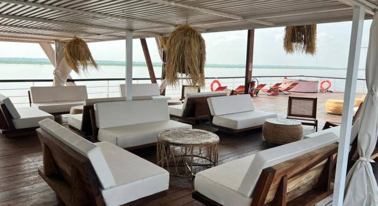 Congo Cruise River Boat Deck Lounge