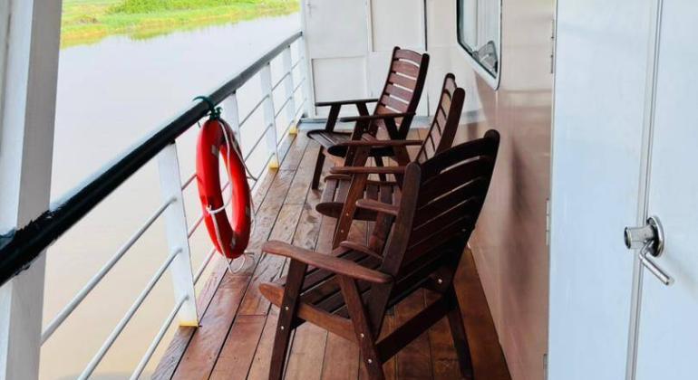 Congo Cruise River Boat Private Balcony